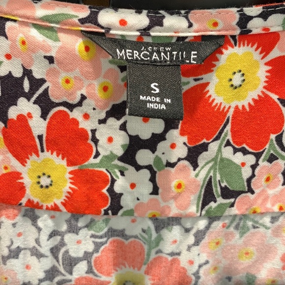 J.Crew Mercantile Easy Wrap Seventies Floral Midi Wrap Dress - Picture 6 of 12